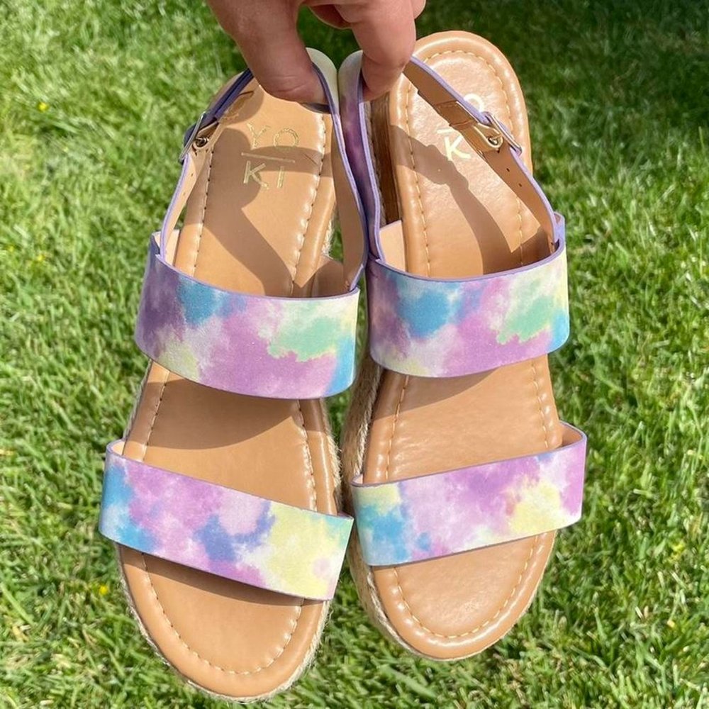 Tie Dye Espadrille Sandals